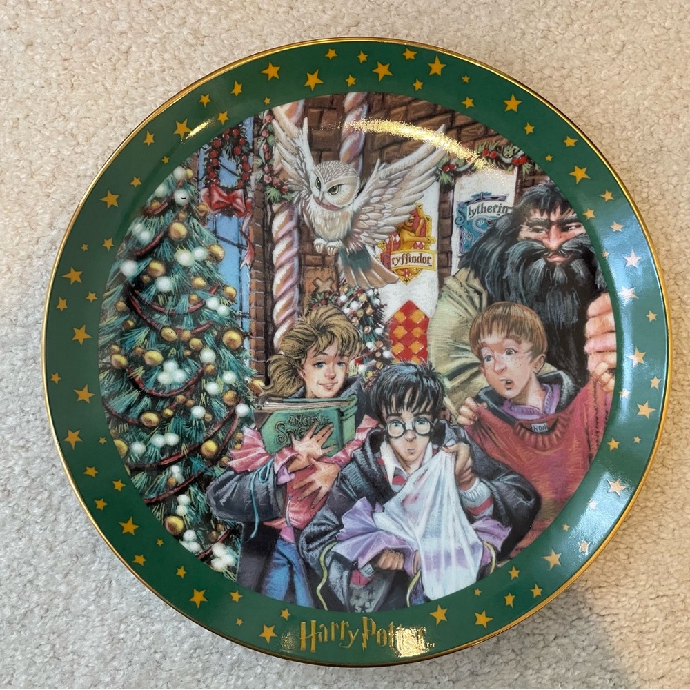 Harry Potter Christmas Collector's Plate Magic Will Happen 1172/1200 Limited Ed